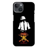 Силиконовый чехол с картинкой "Герой Pubg" на iPhone 14 Plus (Пабг)