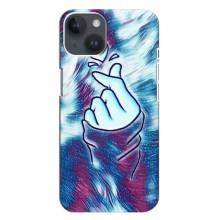 Чохол з принтом для iPhone 14 Plus (AlphaPrint - Знак сердечка)