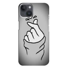 Чохол з принтом для iPhone 14 Plus (AlphaPrint - Знак сердечка)