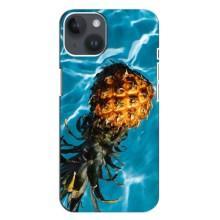 Чехол с изображением  вкусной еды для iPhone 14 Plus (Ананас)