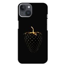 Чехол с изображением  вкусной еды для iPhone 14 Plus (Чёрная клубника)