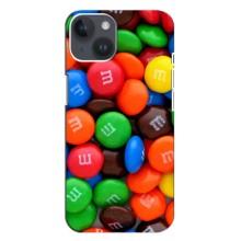Чехол с изображением  вкусной еды для iPhone 14 Plus (Разноцветные M&M'S)