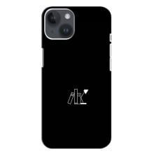 Чохол з картинками на чорному фоні для iPhone 14 Plus (Книжки)