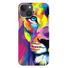 Чохол з картинкою на iPhone 14 Plus (Яскравий Лев)