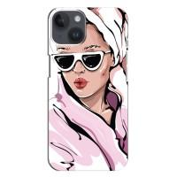 Чохол з картинкою Модні Дівчата iPhone 14 Plus (Дівчина в халаті)