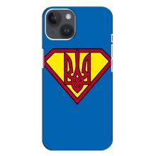 Чехол с картинкой (Патриотический ГЕРБ) на iPhone 14 Plus (Super - Герб)