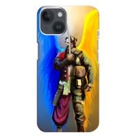 Чехол с картинкой (Патриотический КОЗАК) на iPhone 14 Plus (Козак с крыльями)