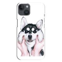 Бампер для iPhone 14 Plus с картинкой "Песики" (Собака Хаски)