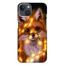 Чохол з Лисичкою для iPhone 14 Plus (Новорічне лисеня)