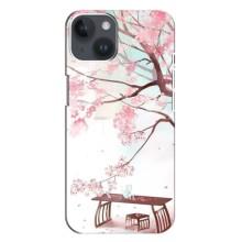 Чохол з картинкою Сакури на iPhone 14 Plus (Чайна церемонія)