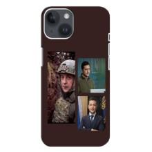 Чехол для iPhone 14 Plus (AlphaPrint - с принтом Зеленского) – Президент