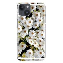 Чохол з ромашками на iPhone 14 Plus (Рамка в ромашках)