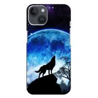 Чохол з Вовком на iPhone 14 Plus (Виє на місяць)