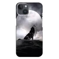 Чохол з Вовком на iPhone 14 Plus (Вовк і місяць)