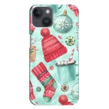 Чехол Санта Клаус для iPhone 14 Plus (Одежда)