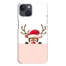 Чехол Санта Клаус для iPhone 14 Plus (Олененок)