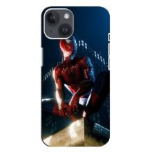 Чохол Супергерой Людина Павук на iPhone 14 Plus (Павук на домі)
