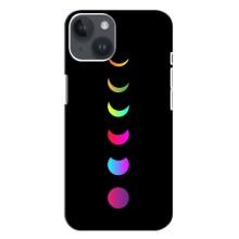 Чохол (ТПУ) з планетами на iPhone 14 Plus (Повнолуння)