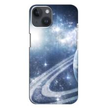 Чохол (ТПУ) з планетами на iPhone 14 Plus (Сатурн)