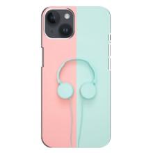 Девчачий Чехол для iPhone 14 Plus (Наушники)