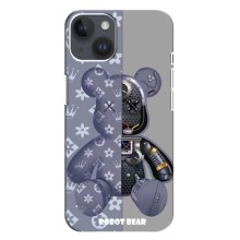 Крутые Чехлы Луи Виттон для iPhone 14 Plus (AlphaPrint) (Робот Мишка)