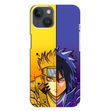 Купить Чехлы на телефон с принтом Anime для Айфон 14 Плюс (Naruto Vs Sasuke)