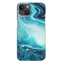 Мраморний чехол на iPhone 14 Plus (VPrint) (Блакитний мрамор)