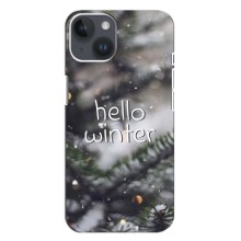 Новорічні, Святкові Чохли для iPhone 14 Plus - 2024 год (Hello winter)