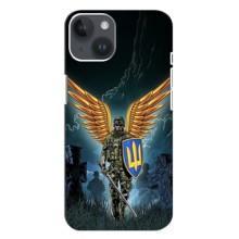 Патріотичний Чохол для iPhone 14 Plus (ЗСУ з крильми)