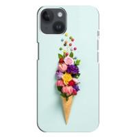Чехлы с тематикой "ЦВЕТЫ" на iPhone 14 Plus (Цветок-мороженное)