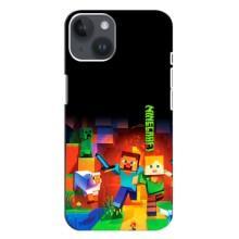 Чохли для iPhone 14 Plus (Персонажі МайнКрафт) (Герой Майнкрафт)