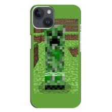 Чохли для iPhone 14 Plus (Персонажі МайнКрафт) (Кріпер 2)
