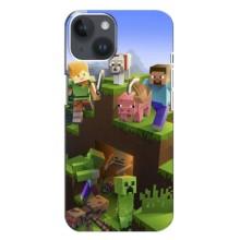 Чохли для iPhone 14 Plus (Персонажі МайнКрафт) (Майн-крафт)