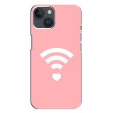 Силиконовые Чехлы Любимому человеку для iPhone 14 Plus (WiFi Love)