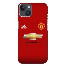 Силиконовые Чехлы принт Футбол на iPhone 14 Plus (Man United)