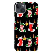 Силиконовый бампер на рождество для iPhone 14 Plus (Рождественские подарки)