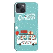 Силиконовый бампер на рождество для iPhone 14 Plus (Рождественское настроение)