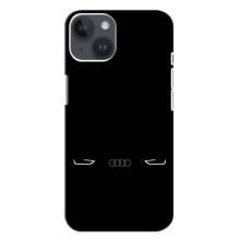 Силиконовый бампер с картинкой машины на iPhone 14 Plus (Силует Audi)