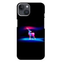 Силіконовий бампер з картинкою звірів для iPhone 14 Plus (Яскравий олень)