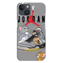 Силиконовый Чехол Nike Air Jordan на Айфон 14 Плюс (Air Jordan)