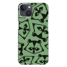 Силіконовий Чохол з Энотами  на iPhone 14 Plus (Мордочки Єнота)
