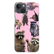 Силіконовий Чохол з Энотами  на iPhone 14 Plus (Смішні Єноти)
