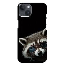 Силіконовий Чохол з Энотами  на iPhone 14 Plus (Стильний Єнот)