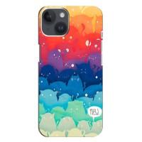 Силиконовый чехол с котиком для iPhone 14 Plus (Mew)