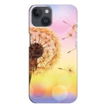 Силиконовый Чехол с одуванчиками на iPhone 14 Plus (Цветок-одуванчик)