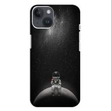 Силиконовый Чехол с принтом "Космонавты" на iPhone 14 Plus (Космонавт романтик)