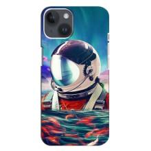 Силиконовый Чехол с принтом "Космонавты" на iPhone 14 Plus (Космонавт в воде)