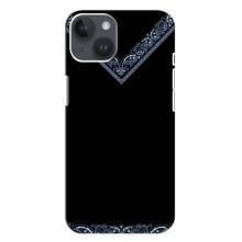 Силиконовый Чехол на iPhone 14 Plus (Воротник вышиванки)