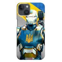 Силіконовий Чохол  на iPhone 14 Plus (Я-Україна) (Український робокоп)