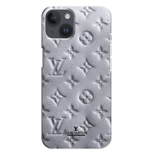 Текстурный Чехол Louis Vuitton для Айфон 14 Плюс (Белый ЛВ)